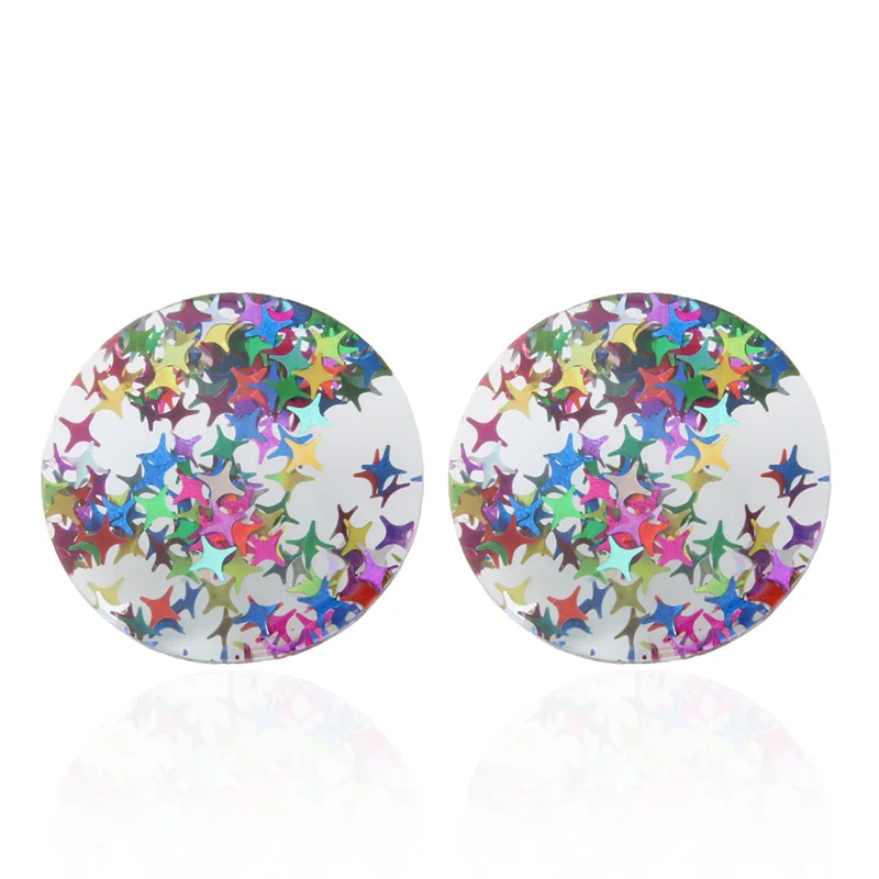 NeeFu WoFu серьги из смолы прозрачная флуоресцентная серьга ПВХ большие Brinco