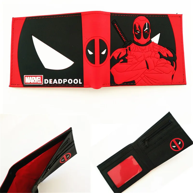 Новое поступление Marvel дизайн Deadpool кошельки мультфильм аниме Dead Pool Сумка Кошелек складной держатель для карт кошельки короткий кошелек