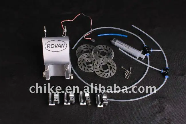 CNC 4x4 Гидравлический дисковый тормоз для масштаба 1/5 ROVAN FG Big Monster|disc brake set|brake cable for