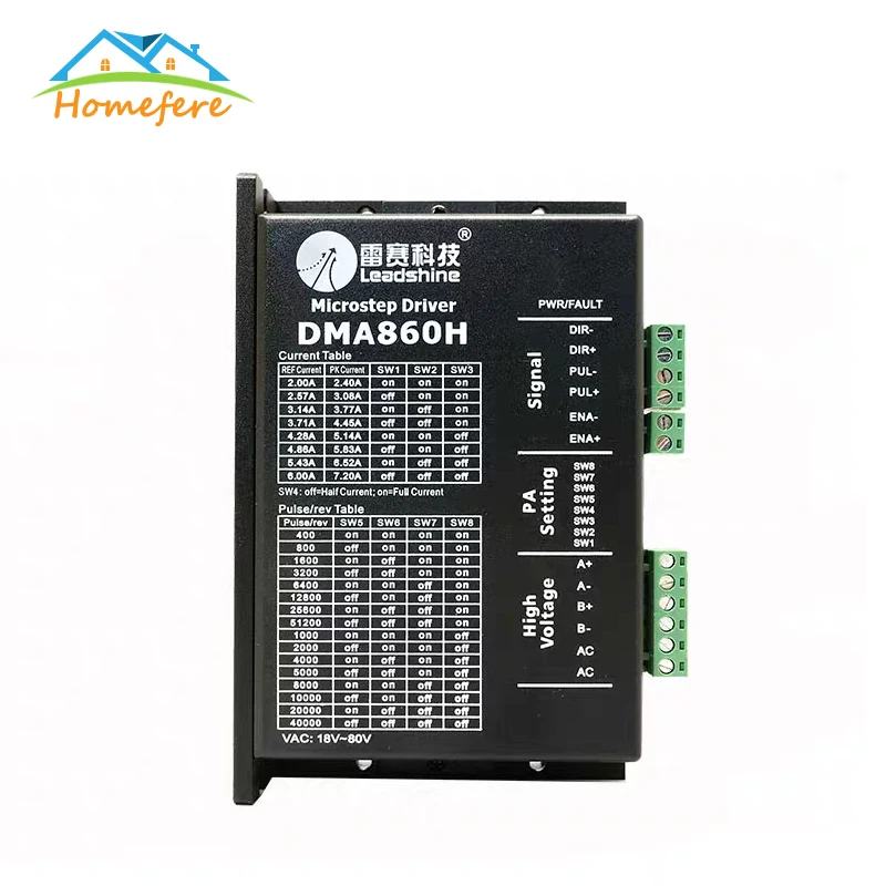Драйвер шагового двигателя DM442 542 556 DMA860H Nema14 16 17 23 34 42 0 5 8.3AA|Драйвер двигателя| |
