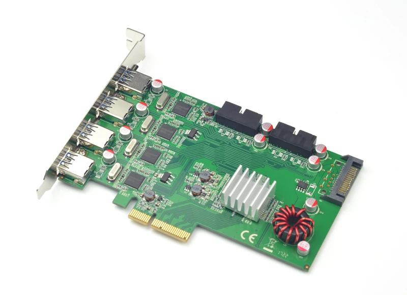 PCI E до 8 портов USB 3 0 концентратор Express адаптер расширения карты 20 Гбит/с супер