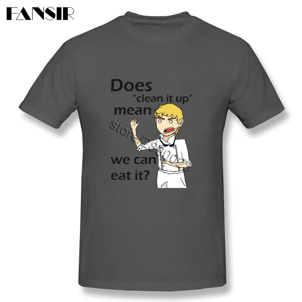 Сапоги для косплея Темный дворецкий можем ли мы Eat It короткий рукав Футболка