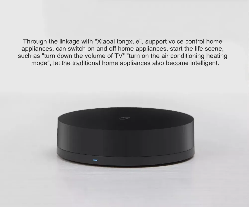 Upgate AI функция Xiaomi Универсальный умный пульт дистанционного управления бытовая техника wifi+ ИК-переключатель 360 градусов для кондиционера ТВ
