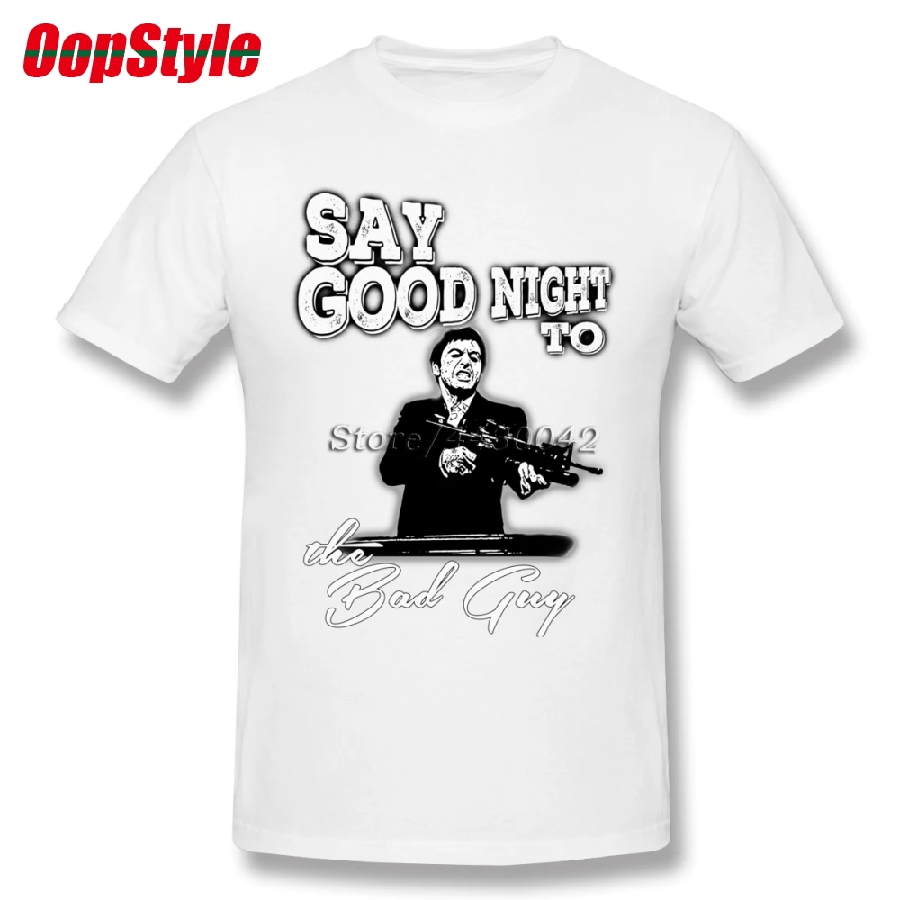 Movie Scarface T-shirt For Men Dropshipping Short Sleeve Cotton Plus Size Custom Team Tee 4XL 5XL 6XL | Мужская одежда