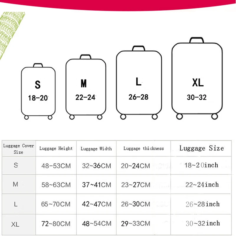 Новый защитный чехол для багажа с животным рисунком подходит чемодана на