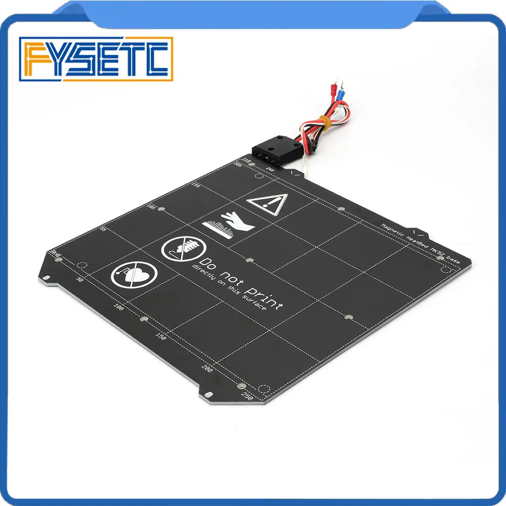 Клон Prusa i3 MK3 3D принтер Y каретка Магнитная Подогреваемая кровать MK52 24 В проводка