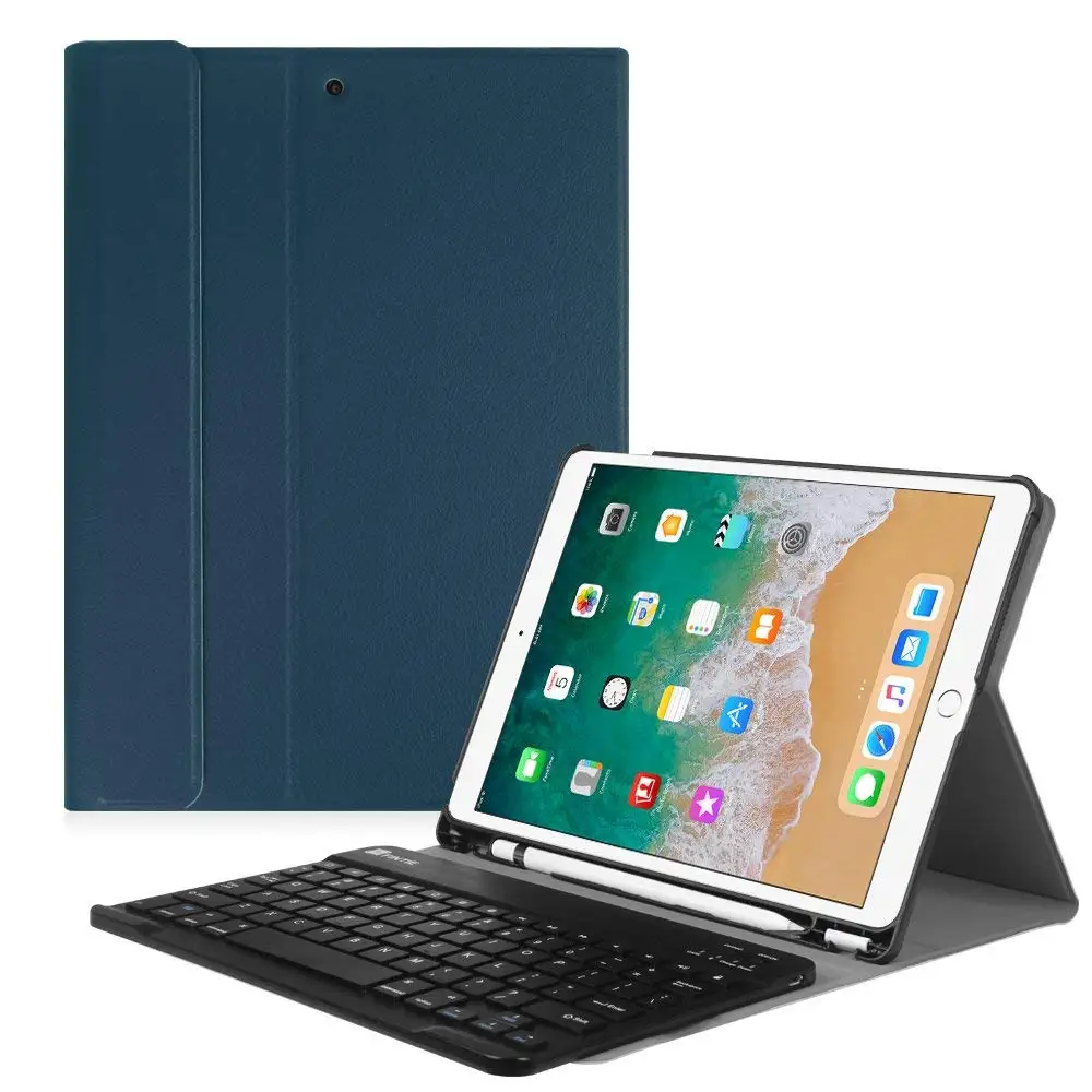 Испанская клавиатура чехол для iPad 6th 9,7 с чехлом bluetooth-клавиатура W Карандаш крышка-держатель для iPad Air 1/2 Pro 9,7 чехол