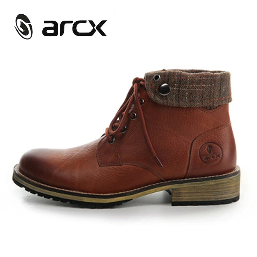 ARCX/мотоботы с отворотом Мужская обувь для отдыха езды на велосипеде скутере