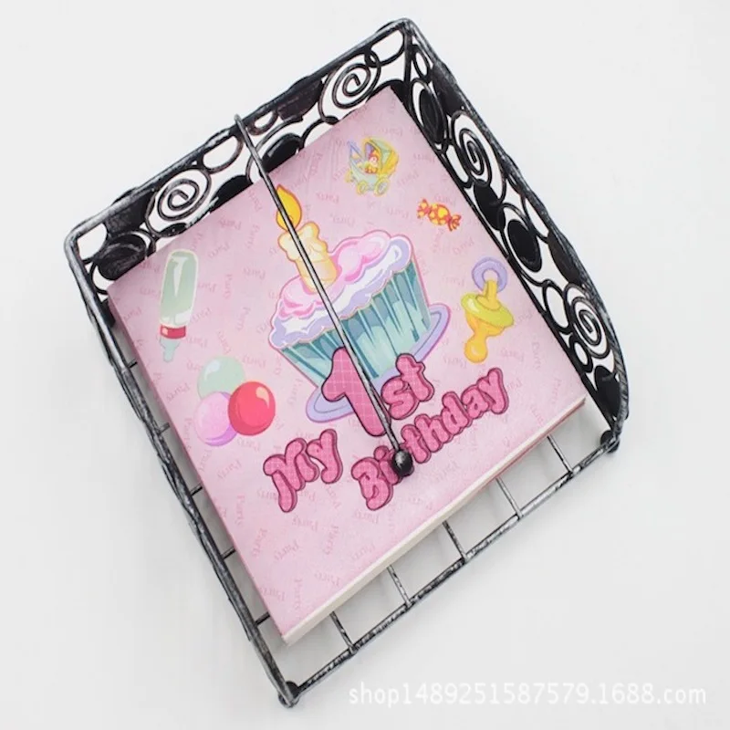 Одноразовые салфетки для первого дня рождения маленьких мальчиков и девочек