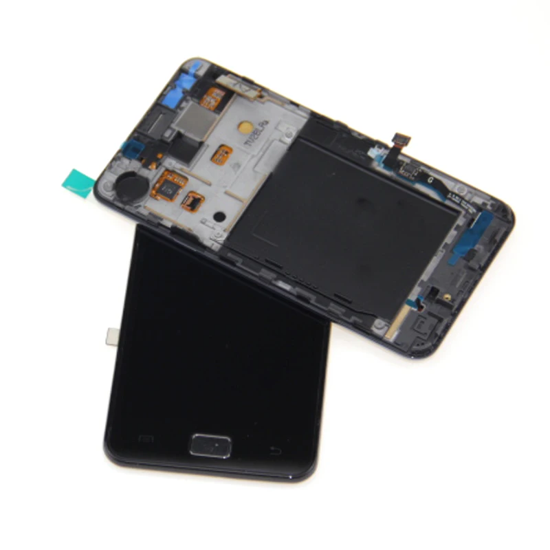 Запасные части для samsung Galaxy S2 i9100 i9105 ЖК-дисплей + сенсорный экран в сборе 100%