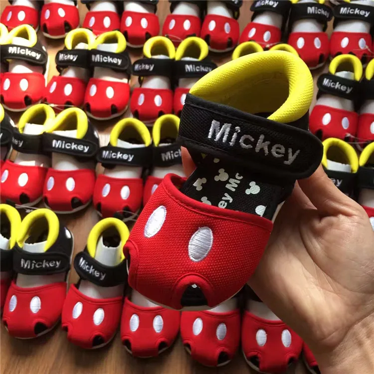 Disney с Микки Маусом мягкой подошвой для малышей Сандалии на нескользящей подошве