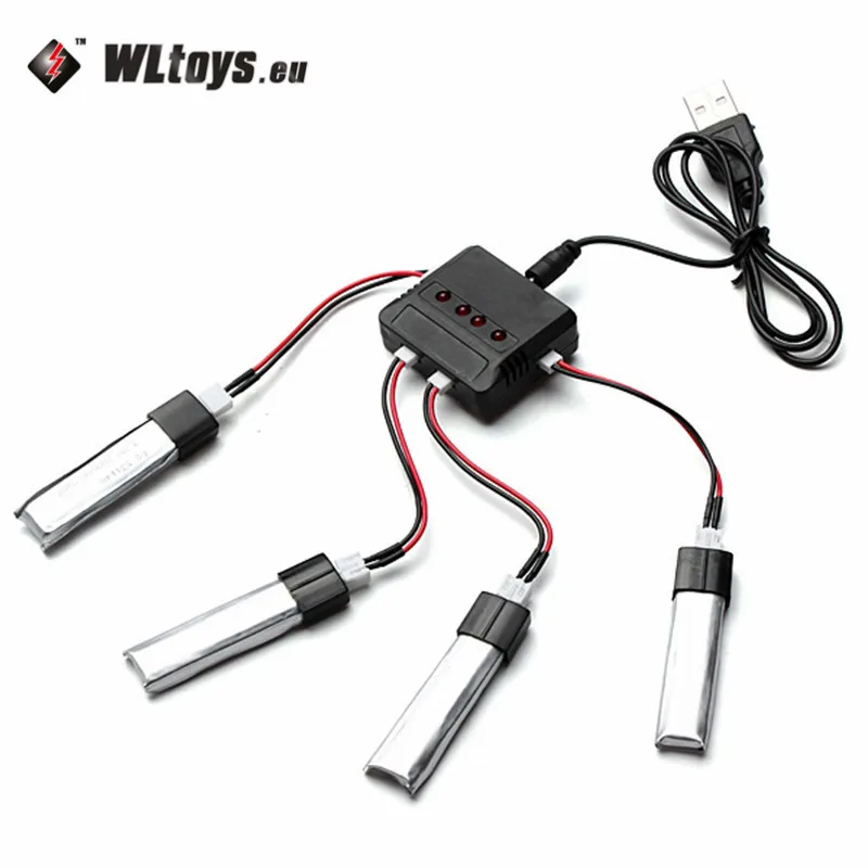 Оригинальный WLtoys V911 1 2 3 7 в 200 мАч батарея MCPX штекер с зарядным устройством