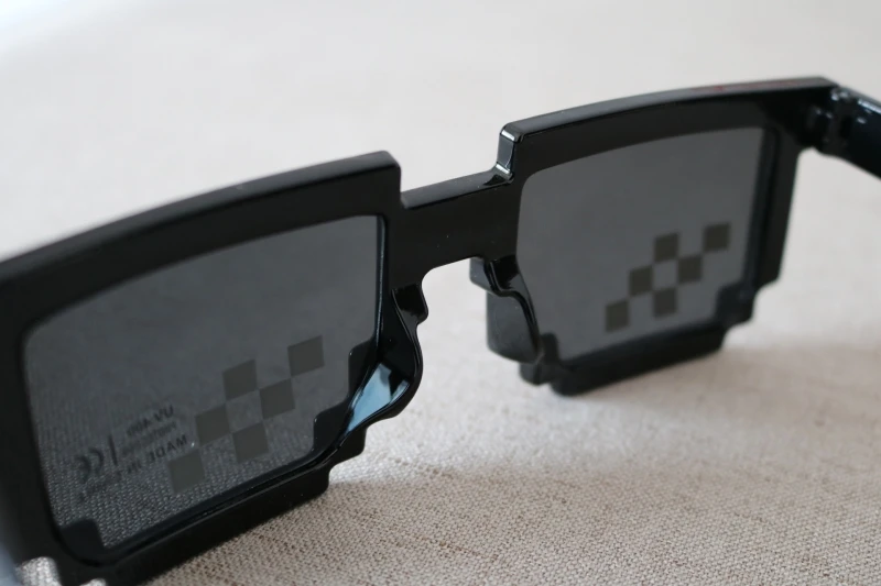 Популярные очки-мозаика 8-битные пиксельные солнцезащитные очки MLG для женщин и