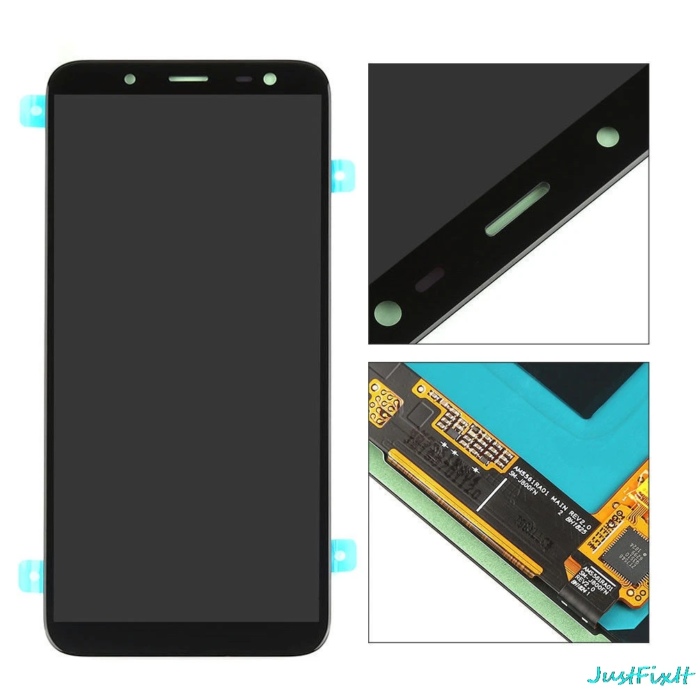 100% Оригинальный супер AMOLED LCD для Samsung Galaxy J6 2018 J600F J600G 5 6 ''ЖК-дисплей сенсорный