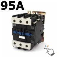 Контактор переменного тока 3 фазы 3 P 1NO 1NC 95A Номинальный ток 24 в 110 В 220 В 380 В в катушка вольт контакты реле 125A Ith Din рейка крепление