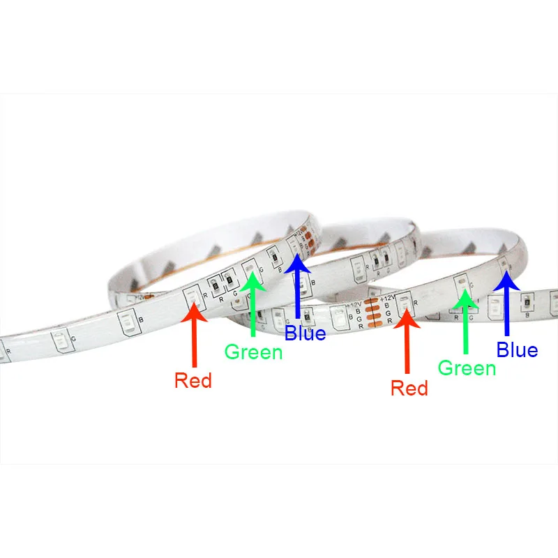 RGB Светодиодные ленты 5 м/roll 60leds/м Светодиодная Клейкие SMD 3528 2835 10 м DC 12 В