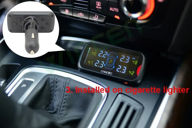 TPMS с цветным экраном внутренним датчиком мониторинга напряжения батареи