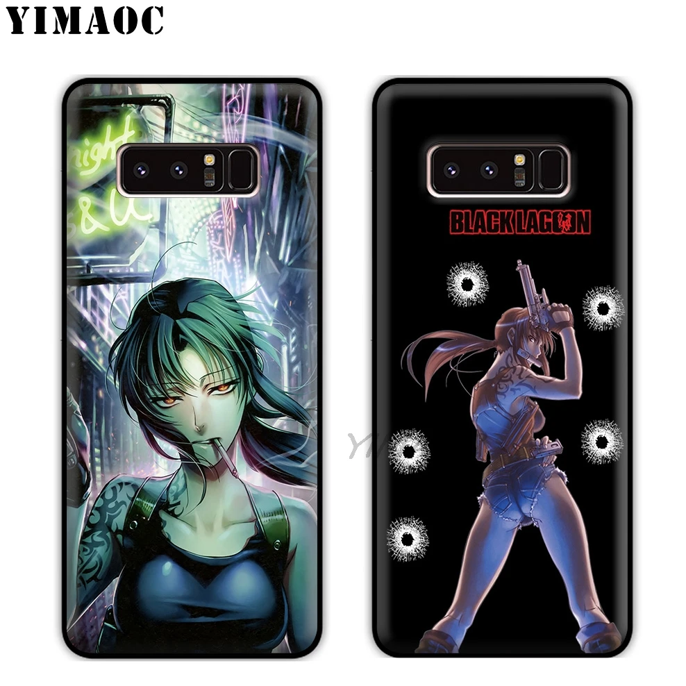 YIMAOC черный Lagoon аниме Мягкий силиконовый чехол для samsung Galaxy A9 A8 A6 Plus 2018 A5 A3 2017 2016 Note 9