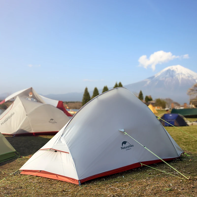 Naturehike Cloud Up Series 1 2 3 человека Сверхлегкий тент снаряжение для лагеря 20D нейлон