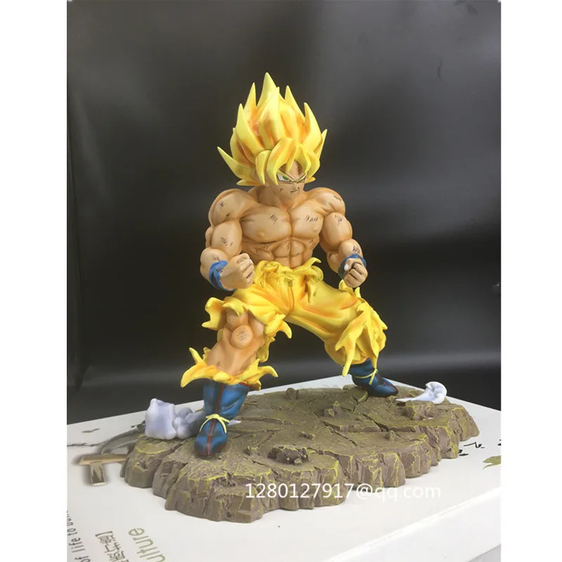 26 см статуя Dragon Ball Z Сон Гоку Супер сайян Gk 1/6 полноразмерная портретная фигурка из