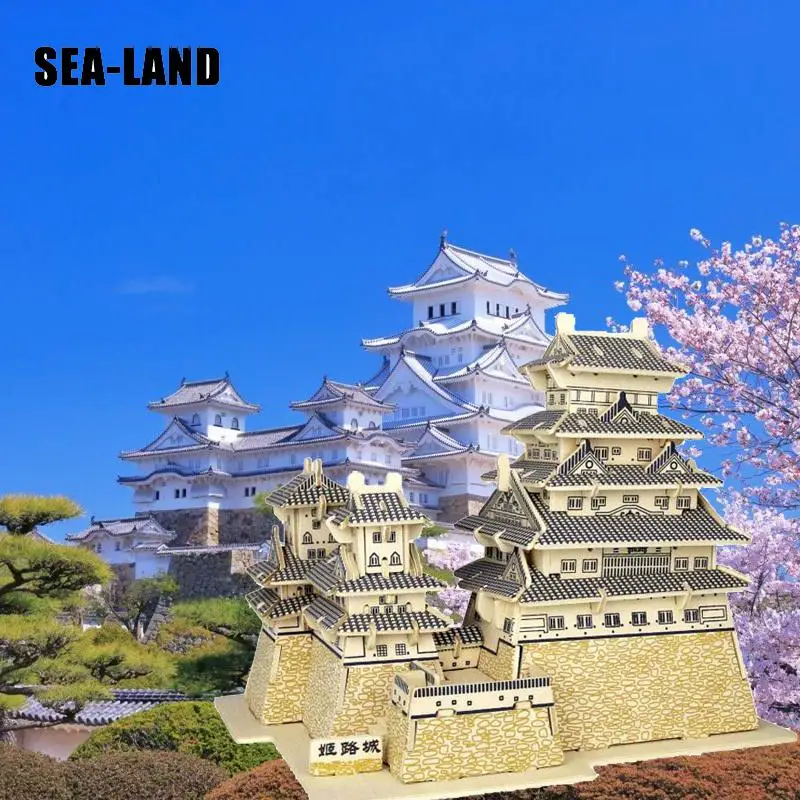 Детские игрушки 3D пазл деревянные для детей Himeji Jo A Best Montessori развивающая игрушка