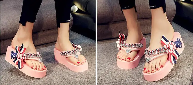 Новинка 2017 Модные индивидуальные женские тапочки HAHAFLOWER на высоких каблуках|fashion