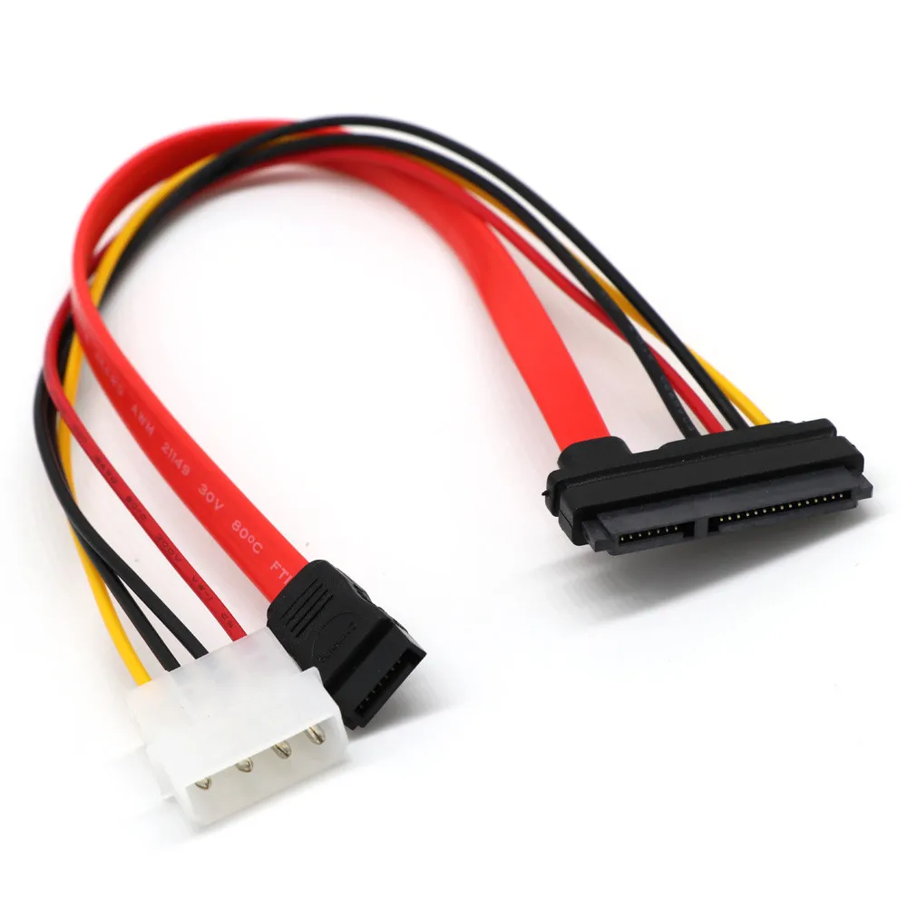 Новинка 30 см SATA комбинированный 15 контактный кабель питания и 7 для передачи