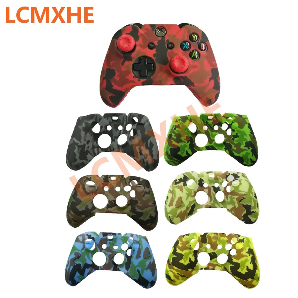 Силиконовый защитный чехол + 2 крышки для XBox One джойстик с принтом переноса воды