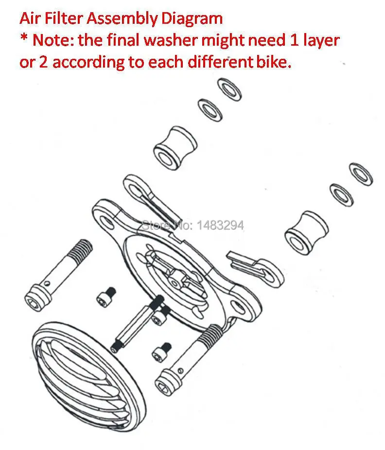Грубые ремесла воздухоочиститель из алюминиевого сплава + система впускного