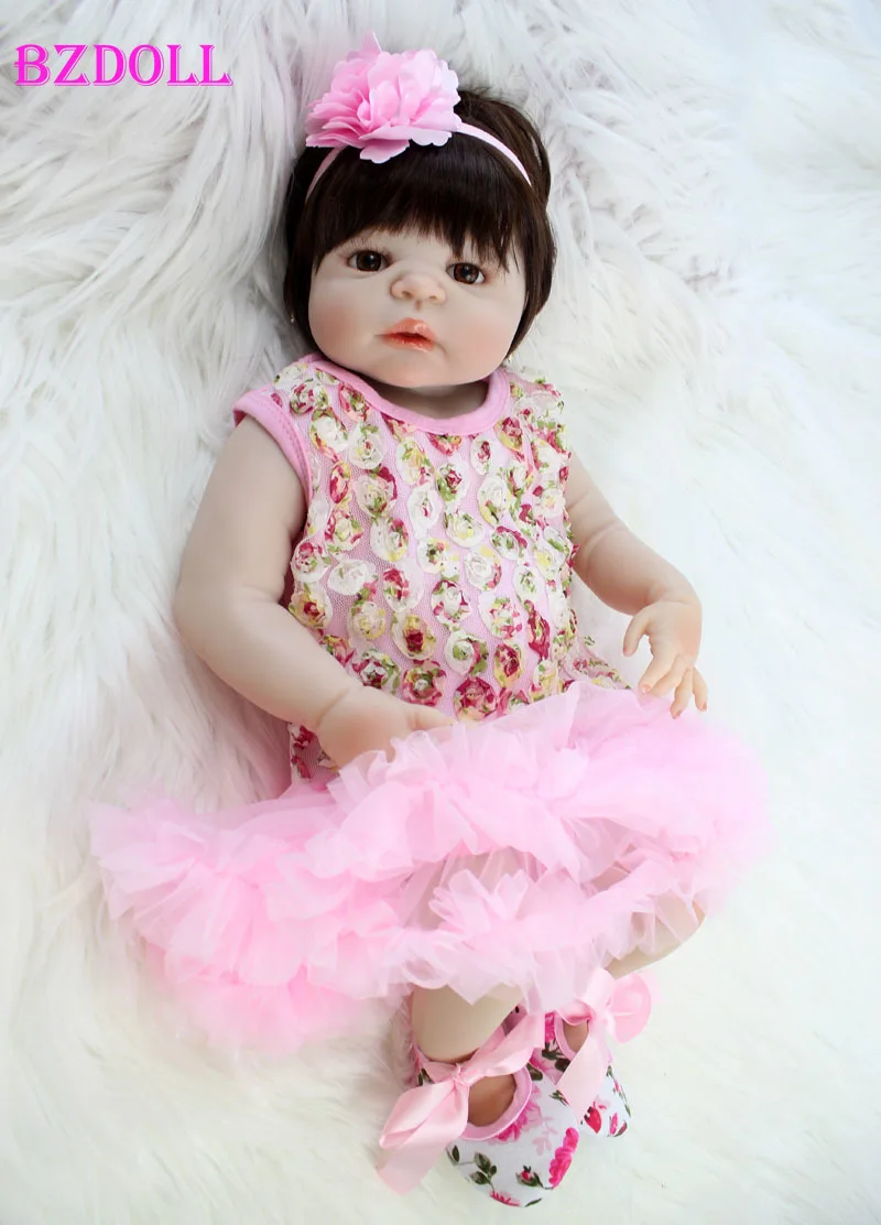 Реалистичная силиконовая кукла реборн BZDOLL младенец Водонепроницаемая 22