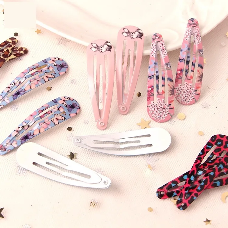 4Pcs/Pack Fashion Children Carton Headwear Set Hairpins for Girls Hair Accessories Animal Leopard Printing Clips | Детская одежда и