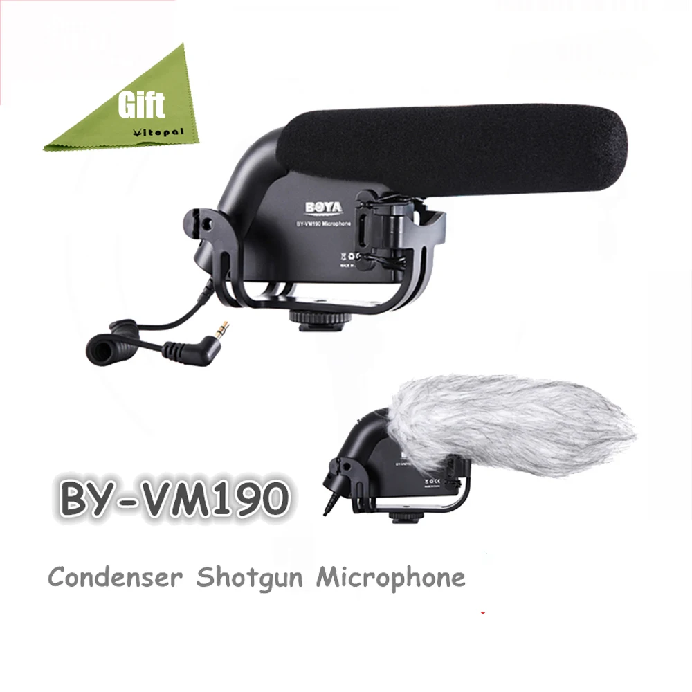 BOYA BY VM190 пушка микрофон с лобового стекла для DSLR видеокамеры|microphone studio|microphone headset