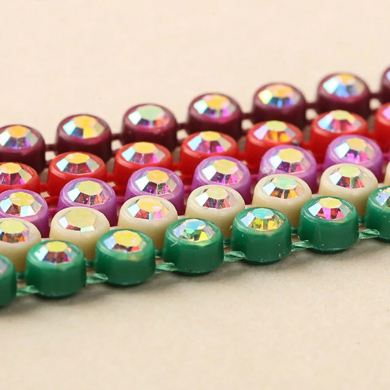Taidian SS6 горный хрусталь окантовка для Powwow Beadwork 300 ярдов/партия каждый цвет 10 ярдов