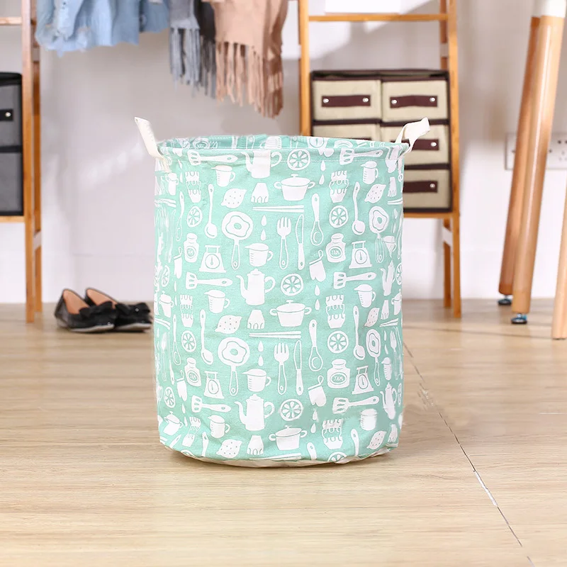 Большая корзина для белья сумки Организатор Дети хлопок Drawstring белье сумка