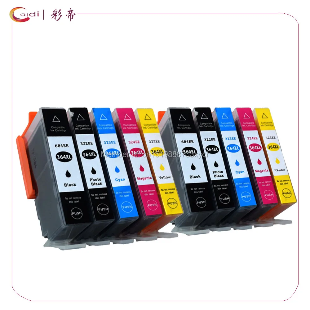 10 упаковок совместимых с hp 364xl HP364 чернильные картриджи для Photosmart 5510 5515 6510 B010a B109