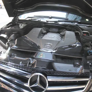 Авто-Стайлинг углеродного волокна воздухозаборник подходит для 2008-2011 MB W204 C63 седан AMG Gruppe м Стиль комплект для Воздухозабора