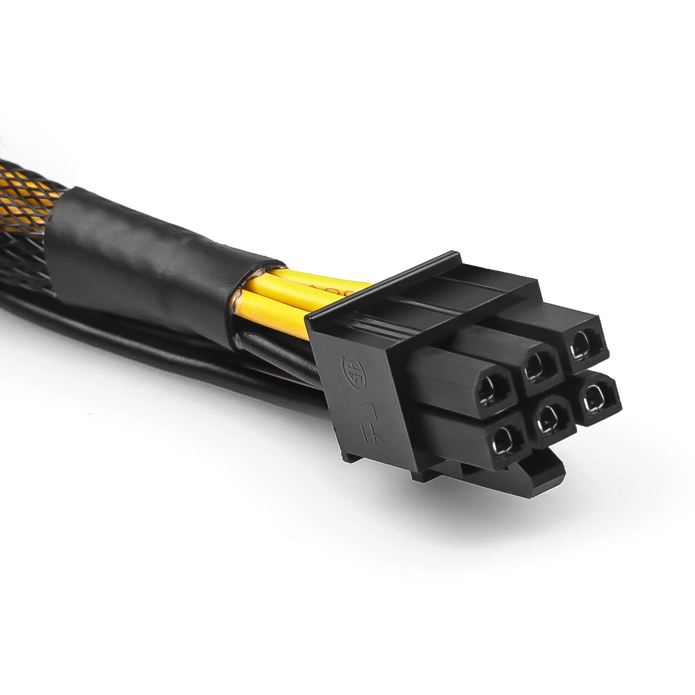 Лидер продаж 2020 силовой кабель PCI E экспресс 50 см двойной блок питания 6 контактный