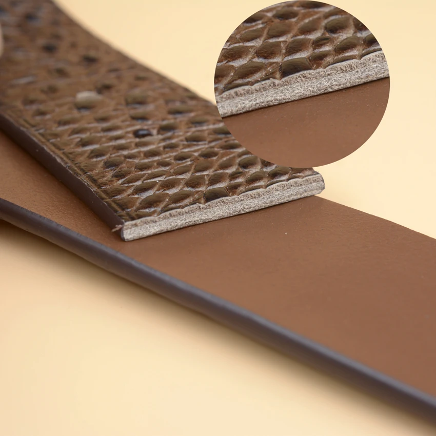 Мужской ремень Three-di из кожи аллигатора с текстурой под крокодиловую кожу |