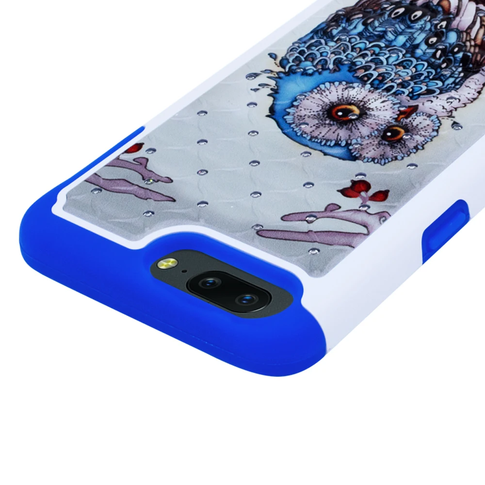 Nuomaofly шипованных кристалл Bling чехол Armor Силиконовая задняя крышка защитный