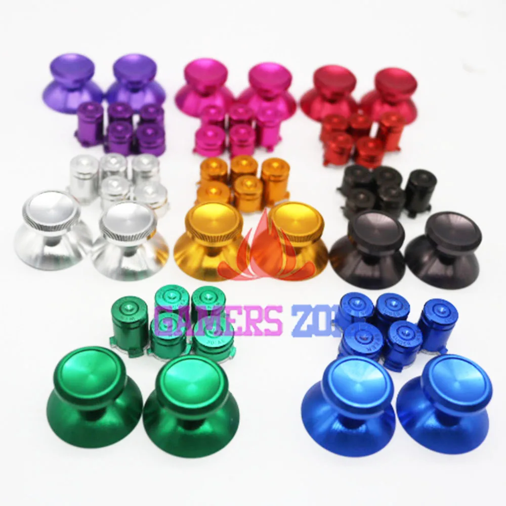 Металлические алюминиевые аналоговые колпачки для джойстиков Xbox One + пулевые