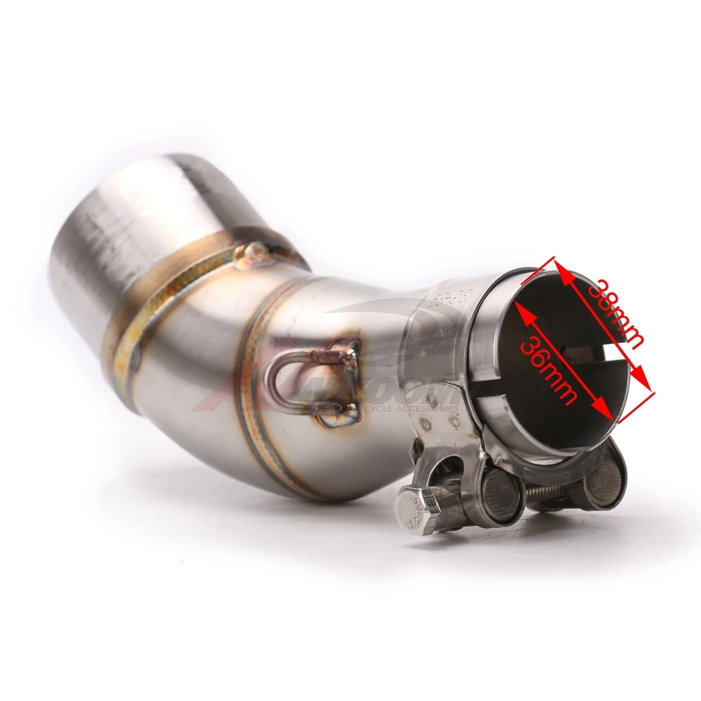 Dirt Bike Racing Motorbike Modified Scooter Muffler Motorcycle Middle Exhaust pipe For YAMAHA YZF R25 R30 R3 2015 2016|scooter muffler|mufflers