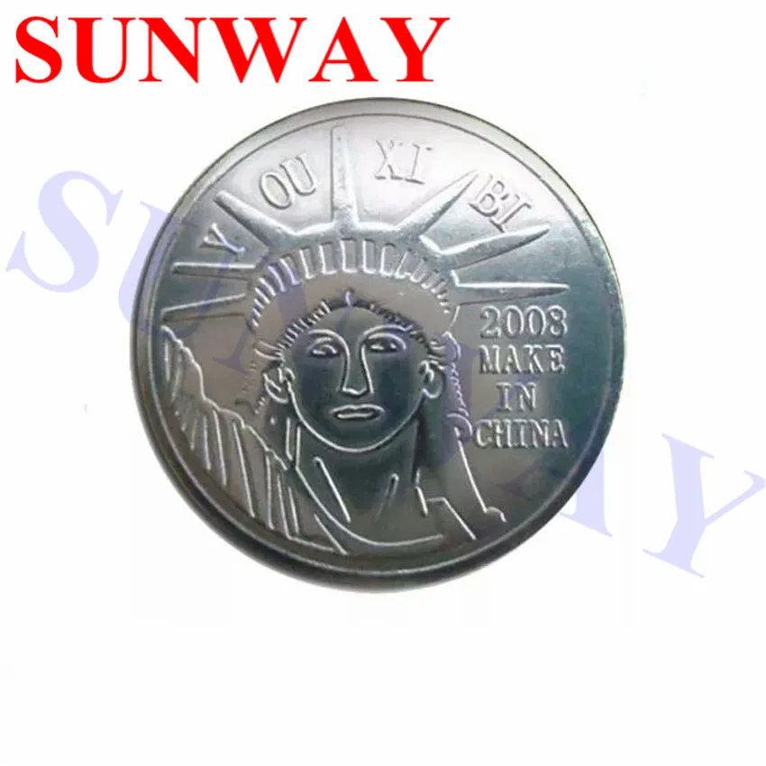 

200 шт игровые жетоны 25*1,85 мм жетон из нержавеющей стали игра монета Монета управляемая торговый автомат серебро Пользовательские жетоны мон...