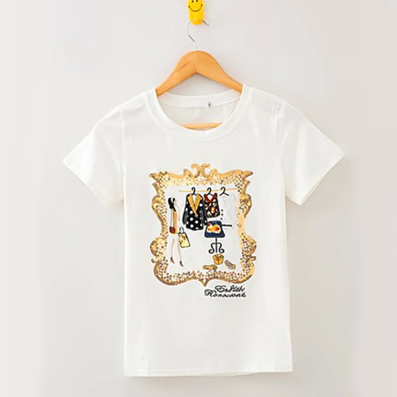 Женская футболка белая хлопковая с длинным рукавом и круглым вырезом весна лето