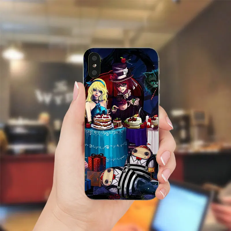 Soft TPU Silicone Cell Phone Cases for iphone X XR XS Max 8 7 6 6S Plus 5 5S 5C SE 4 4S Shell Alice in Wonderland Bonkers | Мобильные