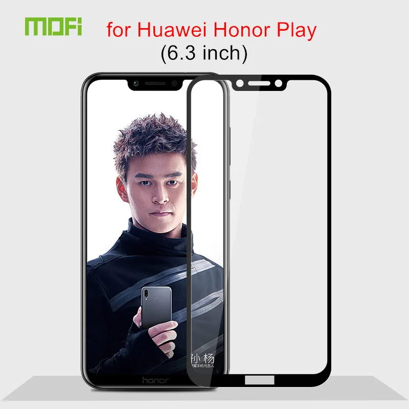 Huawei Honor Play стекло закаленное 6 3 дюймов полное покрытие защитная пленка huawei c