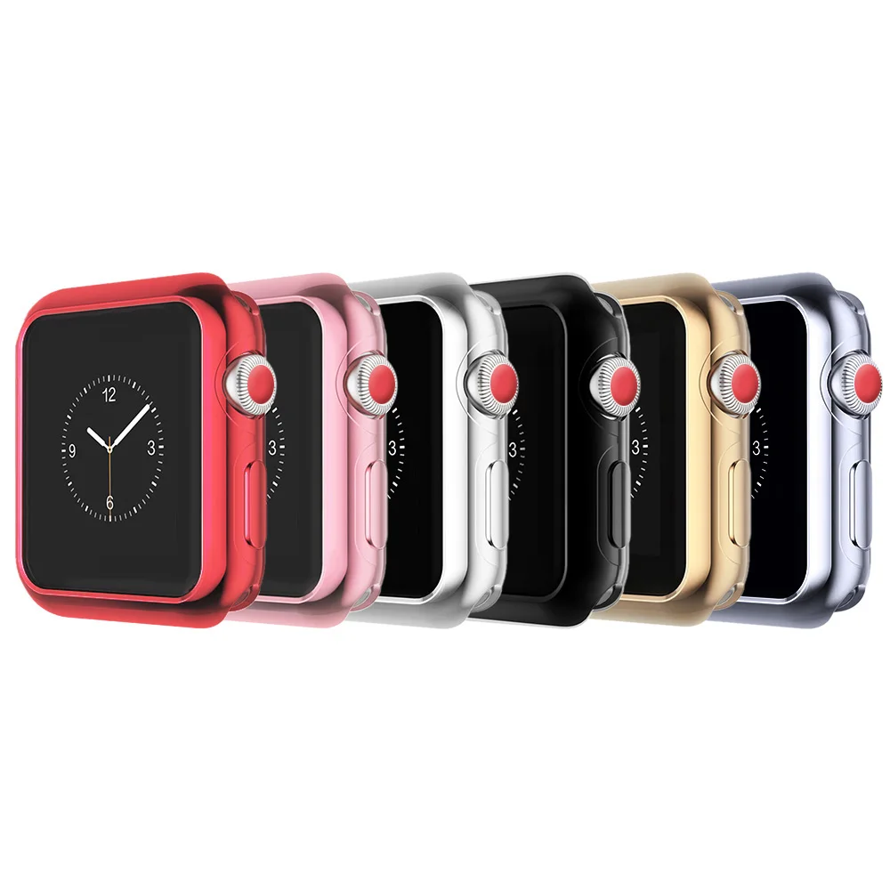 Maibosi Защитный чехол для Apple Watch iWatch серии 1/2/3 38 мм 42 Роскошный кожаный с покрытием в