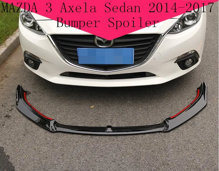 Диффузор для переднего бампера автомобиля ABS Paint диффузор 3 шт./компл. MAZDA Axela Sedan 2014