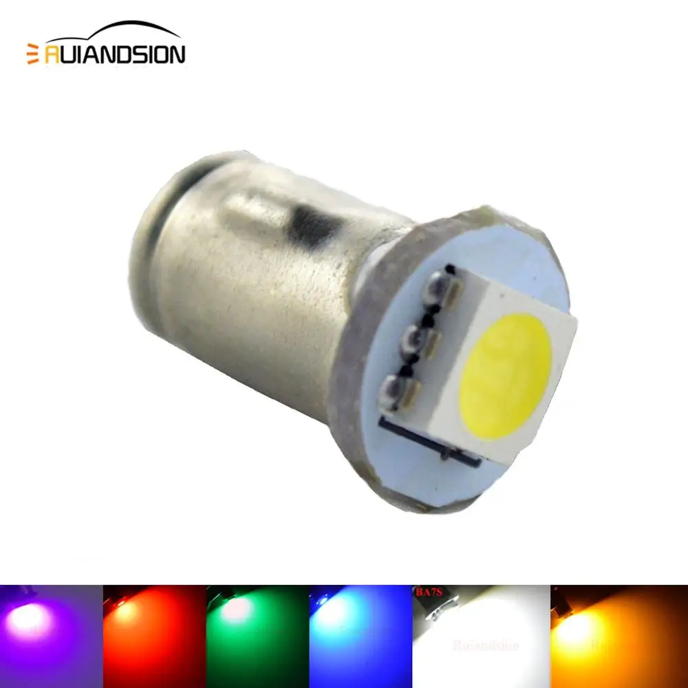 Бесплатная доставка 100x12 В постоянного тока Ba7s LLB282 5050SMD 1 светодиодный
