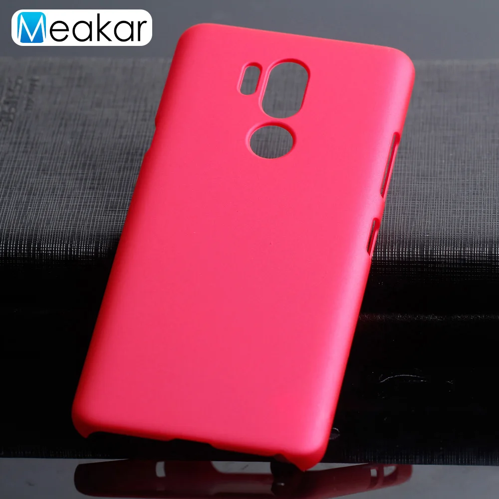 Матовая Пластик Coque 6.1For Lg G7 чехол для Lg G7 Thinq один подходит для мобильного телефона чехол-лента на заднюю панель - Цвет: Rose Red