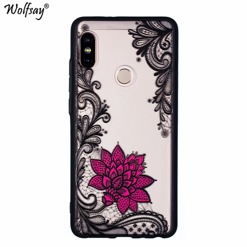 Сексуальный цветочный чехол для Xiaomi Redmi Note 7 PC Ретро кружевной узор телефона